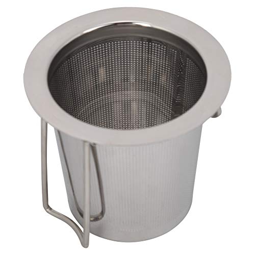 GS11133ea Colador de té infusor, malla de acero inoxidable Infusor de té Colador de taza de metal Filtro plegable con… - Imagen 4