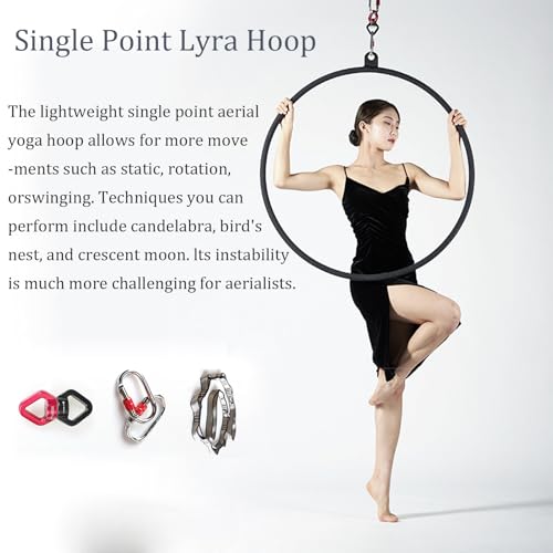 Aro aéreo 85cm/90cm para yoga y acrobacias miniatura 6