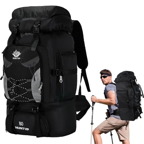 Sac à Dos Grande Capacité Trekking Imperméable Pliable pour Randonnée, Camping et Voyage