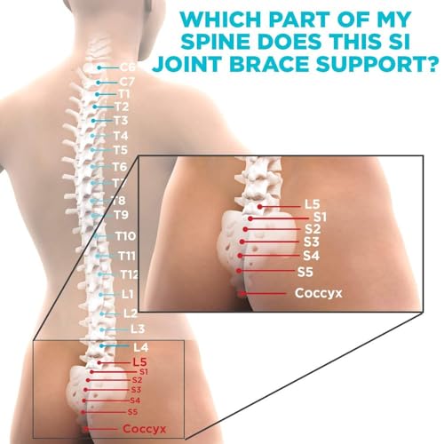 Image of SI Belt, Sacroiliac Joint Belt for Back Pain, Hip Pain, Sacroiliac Joint Dysfunction Belt, Size-L (Fits 40 inch to 46 inch Hip Measurement)