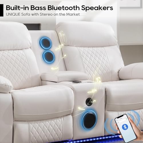 Luxury Leather Recliner Sofa Set