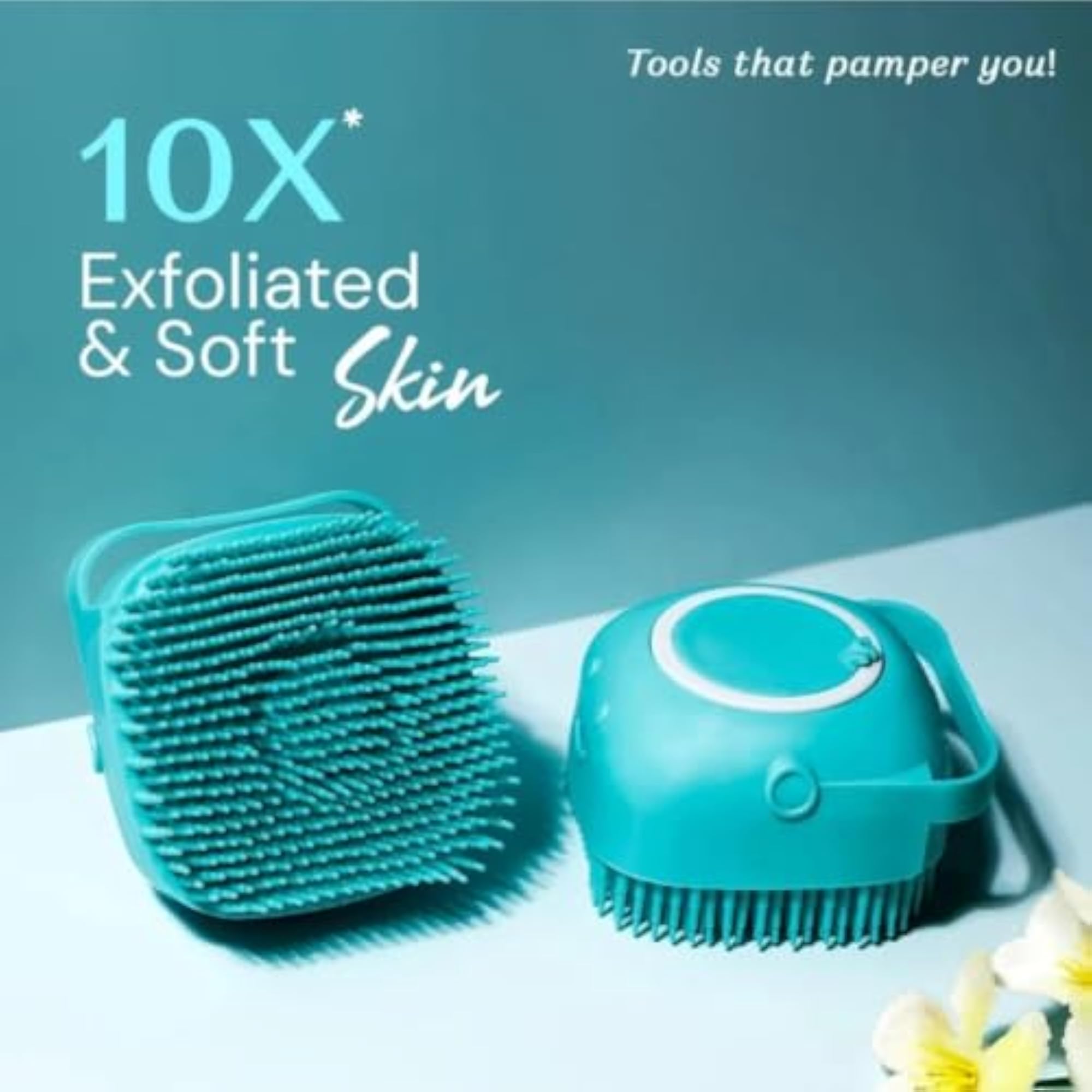 Silicone Body Scrubber Bath Brush Set