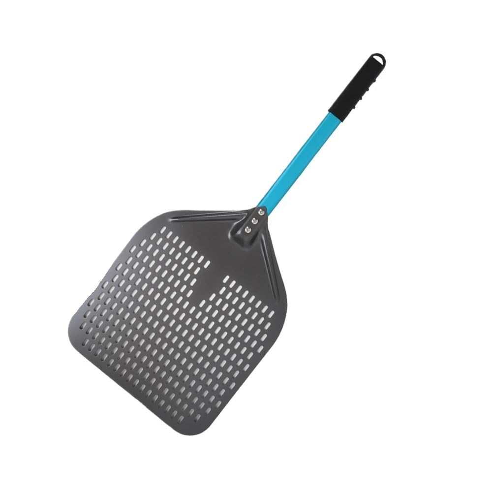 WANGSHAOWEI Pizza ​Paddle Pizza Perforated Shovel Paddle For Oven Turning Peel Kitchen Tools Nonstick Baking(14inch 76cm blue)