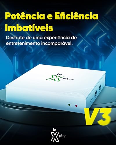 Receptor Canais In Xplus tv box V3 4k Original Vitalício Configurado