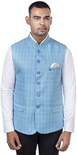 Looks Plus Men's Fashion Waistcoat Nehru Styled SL-2282. Lk PL-picture-14