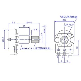SDENSHI Potentiomètre à Tonalité De Volume 500k Pour Log A/Linéaire B 500k MINI Pour Guitare électrique - Les Beatles, Paul McCartney, John Lennon, RIngo Starr, George Harrison SDENSHI Potentiomètre à Tonalité De Volume 500k Pour Log A/Linéaire B 500k MINI Pour Guitare électrique – Image 6