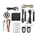 Partol Car Alarm System Smart Key PKE Car Security Alarm Passive Keyless Entry Push Start System Engine Start Stop Push Button Remote Starter Shock Sensor Alarm Universal for Most 12V Cars