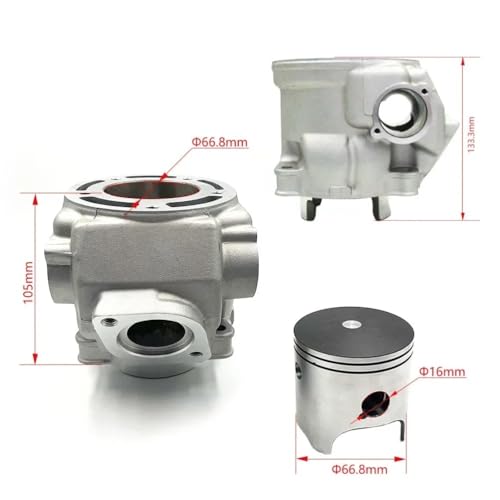 Kit cylindre moto de haute précision 66.80mm segment piston DT230 MT250 - 3