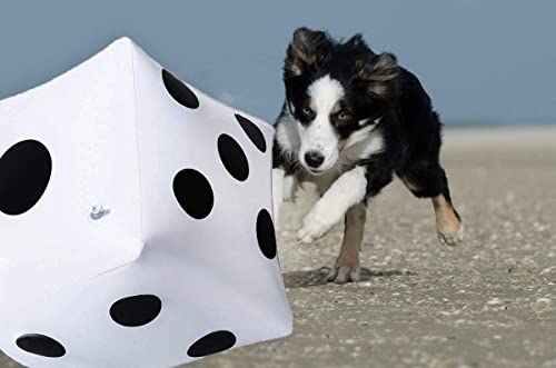 JOFONY 13 Zoll Riesige Aufblasbare Würfel Pool Spielzeug für Rasenspiele im Freien Bodenspiele 2er-Pack