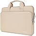 DOMISO 15.6 inch Water-Resistant Laptop Sleeve Bag Carrying Case with Handle for Lenovo Yoga 720 IdeaPad S510 320 ThinkPad T570 E575/HP Envy Pavilion/Dell XPS 15/15.6" Notebooks,Beige