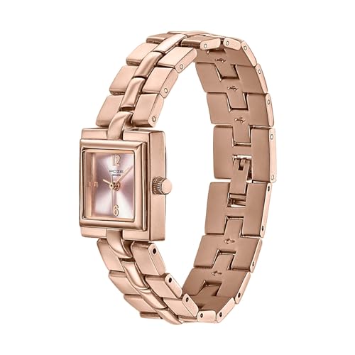 Image of Sonata Poze 8 Quartz Analog with Pink Dial IP Rose Gold Alloy Strap Watch for Women - SP80171WM01W