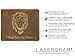 LaserGram Faux Leather Bi-Fold Wallet, Polo Player, Personalized Engraving Included (Rustic with Gold)