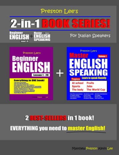 Preston Lee’s 2-in-1 Book Series! Beginner English Lesson 1 - 20 For Italian Speakers + Master English Speaking - Volume 1 (Preston Lee's English For Italian Speakers) image 2