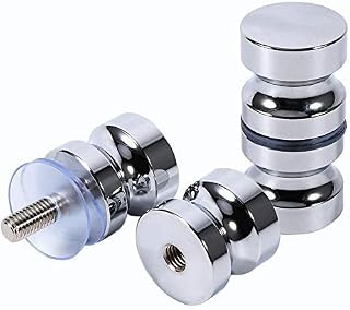 Acogedor Shower Screen Round Handle Bathroom Glass Door Pull Knob Back-to-Back Shower Handle Door Knob for Shower Room Glass Door or Office Sliding Door