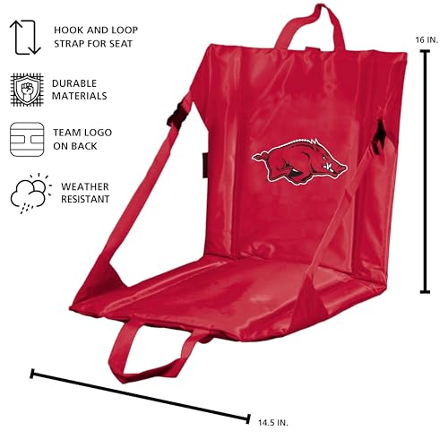 Image of Logo Brands Officially Licensed NCAA Unisex Stadium Seat, One Size, Team Color