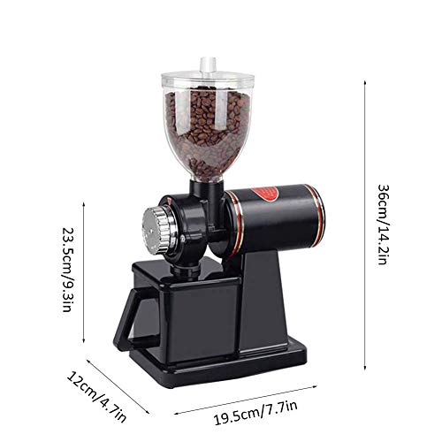 RTYUI Elektrische Kaffeebohnenmühle, Antike Kaffeemühle, 8-Gang Einstellbar, Abnehmbarer Bohnenbehälter, Für Home Office… – Bild 6