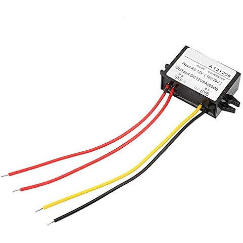 AC 10-28V auf DC 12V Gleichrichter Abwärtswandler, AC DC Spannungswandler Spannungsstabilisator 12V für Auto Bildschirm und Monitorkamera usw(5A) Cover