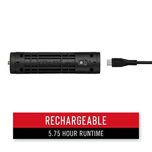 Coast Polysteel 600R 530 Lumen Rechargeable Led Flashlight, Black #TOP3