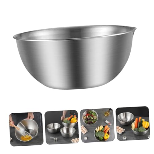 Tazón Mezclador Acero Inoxidable 20 cm con Medidor y Pico miniatura 7