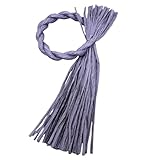 ADOSSY しめ縄 しめ飾り アレンジ 自作 手作り DIY オシャレ オリジナルしめ縄 材料 わらルック 紙 ひとえ月型 (パープル)