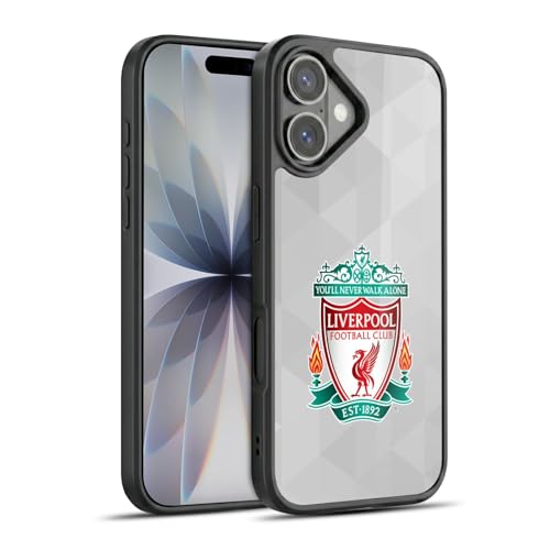 Coque en gel Liverpool FC pour iPhone 17 - Étui renforcé blanc géométrique élégant