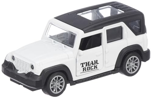 Niku 1:32 Scale DieCast Metal Toy Car Pull Back Action Openable Doors 4x4 Thar/Jeep Premium Car Toy Light Music for Kids Realistic Miniature Model Best Gift 2+yrs Girls Boys Random Colors