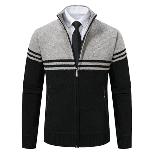 Chaqueta de punto para hombre con acabados de alta calidad para invierno