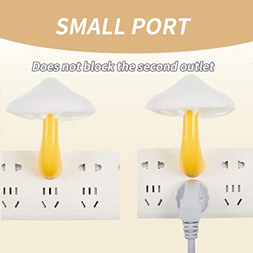 Yafiygi Mushroom Night Light - Plug-In Led Lamp With Dusk To Dawn Sensor - 7-Color Changing Lights - Cute Mushroom Design - Ideal For Adults, Kids, Christmas Holiday #TOP4