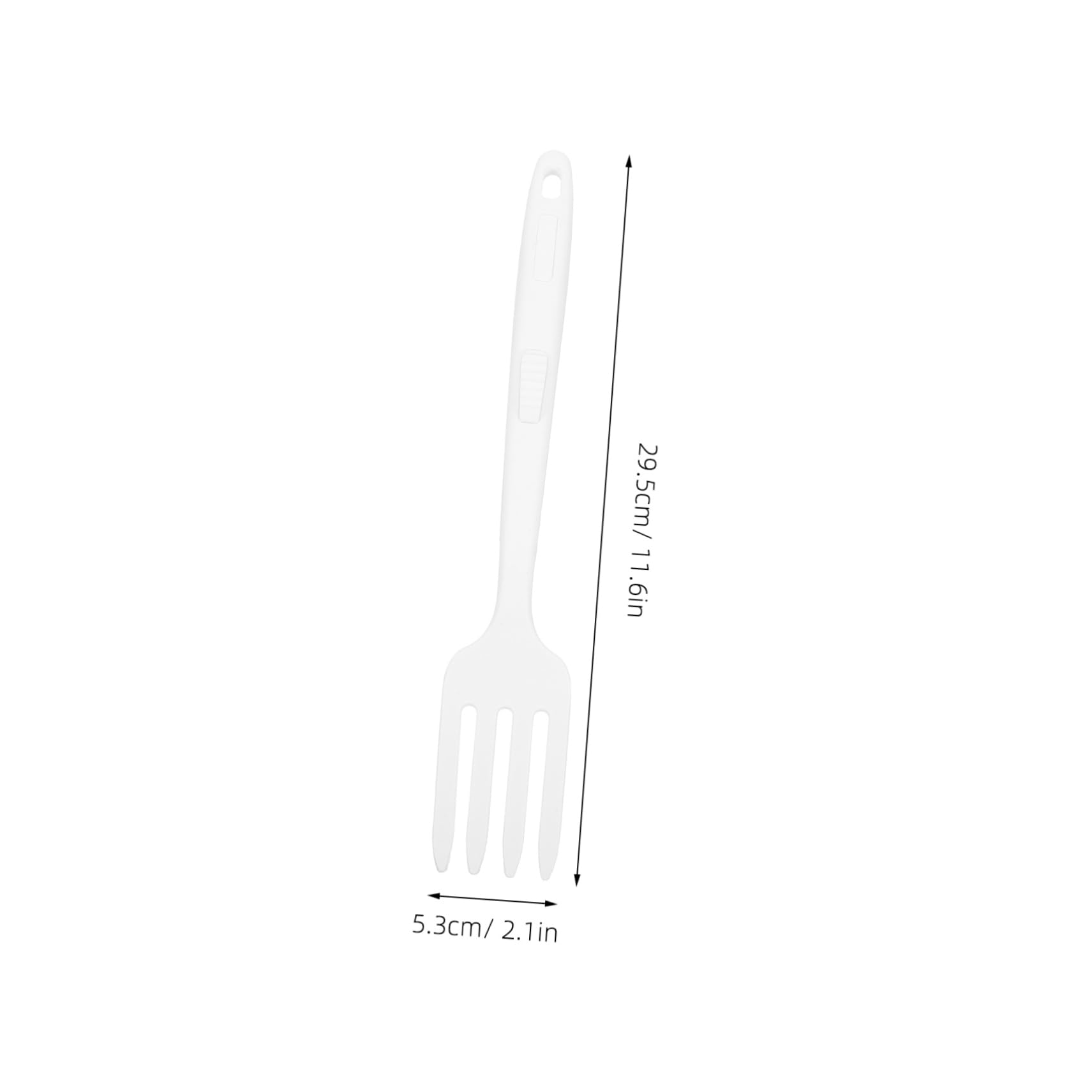 COLLBATH Silicone Pasta Fork Nonstick Cooking Fork Salad Set for Kitchen Reusable Utensil Family Restaurant Hotel