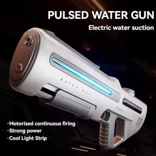 Image of Storio Rechargeable Electric Automatic Holi Pichkari Water Gun Toy for Kids Toys Shooting Water Gun Toy for Kids with Upto 30Ft Range