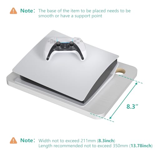 Image of WALI Floating TV Shelf, 2 Tier Projector Shelf for DVD Players, Routers, Game Consoles, Cable Boxes, Living Room Decor Accessories, Wall Mount Shelves Holds Up to 22lbs (CS202NW), 2-Shelf, White | Projector Shelf for Routers, Game Consoles, Cable Boxes, Wall Mount Shelves Hold Up to 22lbs, (CS202NW), 2-Shelf, White