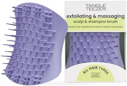 Tangle Teezer Scalp & Shampoo Brush to Exfoliate & Massage, Lavender Purple