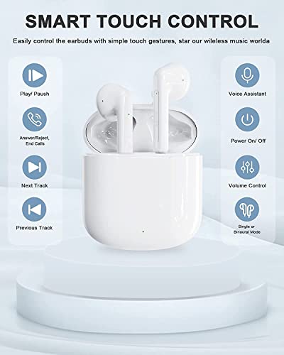 Écouteurs Bluetooth intra-auriculaires sans fil Bluetooth 5.0 HiFi audio sans fil avec microphone, IPX5 étanche sans fil… - Les Beatles, Paul McCartney, John Lennon, RIngo Starr, George Harrison Écouteurs Bluetooth intra-auriculaires sans fil Bluetooth 5.0 HiFi audio sans fil avec microphone, IPX5 étanche sans fil… – Image 7
