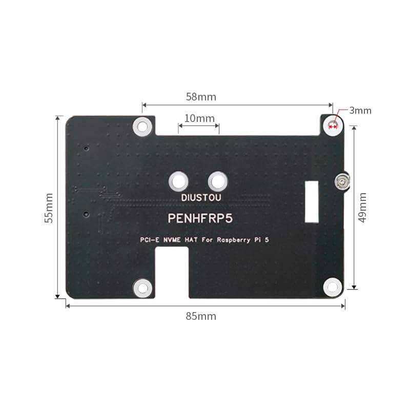 PCI-E NVME HAT para Raspberry Pi 5 placa de expansion para disco duro M.2 como unidad de arranque 6