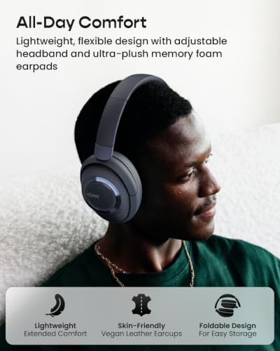 Cleer Alpha Noise Cancelling Bluetooth Headphones, Midnight Blue - image 8