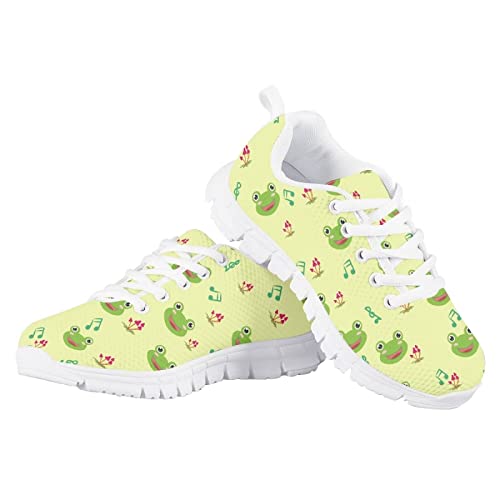 GIFTPUZZ Children Running Sport Shoes Lace-up Breathable Sneakers Air-mesh Athletic Trainers4