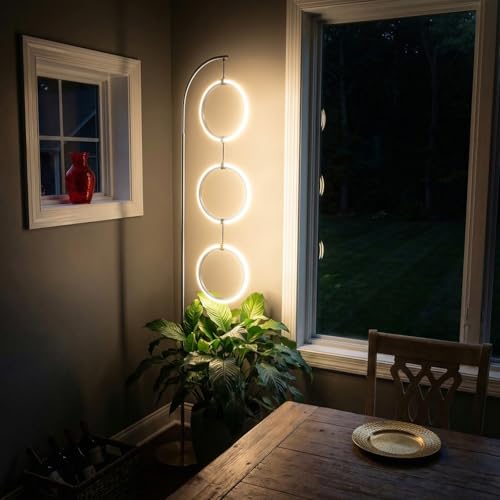 Bairth Silver 3-Light LED Floor Lamp, Modern Arc Floor Lamp for Living Room by Bairth - Used condition - Image 9