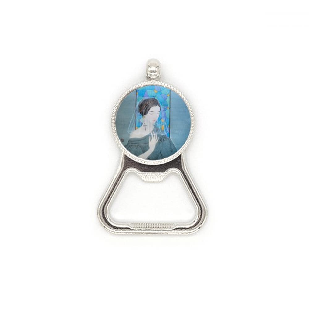 Décapsuleur bière acier inoxydable blanc Blue Beauty ouvre bouteille capsule robuste
