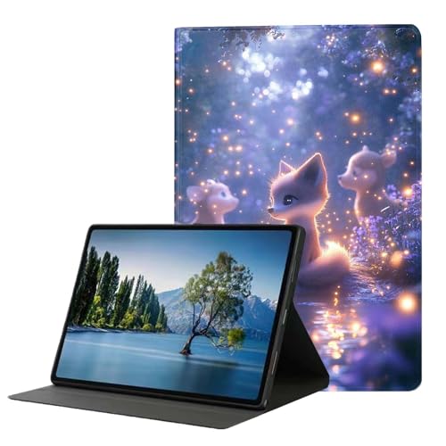 Image of DHEEBFWE for Samsung Galaxy Tab A 8.0 2019(SM-T290/T295) Tablet Case.Premium Leather case with auto Wake/Sleep,Multiple Viewing Angles,Magical Fox