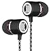 Earphones, Oliomp In-Ear Headphones with Microphone and Noise Isolating headset for Apple iPhone iPod iPad Samsung Galaxy S7 S8 and Android Devices (Black)