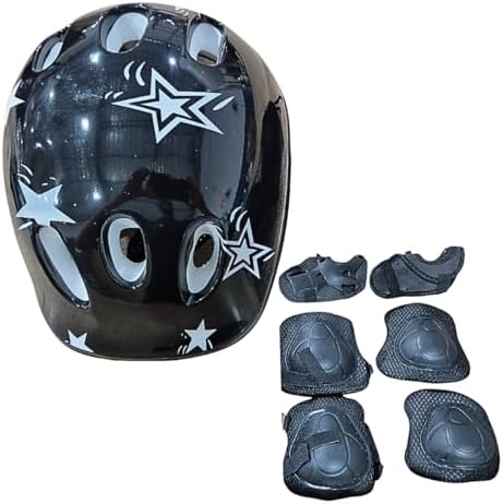 Kit Proteção Infantil Capacete Joelheira Cotoveleira para Meninas