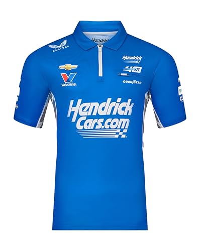 Castore Hendrick Motorsport Kyle Larson Team Polo Shirt (US Alpha X-Large Regular Regular) Blue