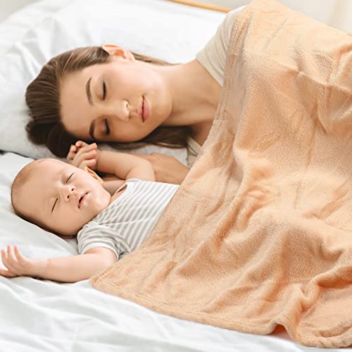 Image of Reginary 8 Pcs Fuzzy Baby Blankets Bulk 30 inch x 40 inch Toddler Nursery Daycare Nap Warm Soft Plush Fluffy Newborn Receiving Essential Infant Boy Girl Gifts Swaddling Cozy Kid Cot Crib Stroller(Classic)