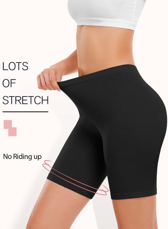Image of DIVING DEEP Womens Slip Shorts for Under Skirt Shorts for Women & Girls High Waisted Women's Shorts | Stretchable Skin Fit Shorties Tights for Women & Girls | Cycling Shorts for Women