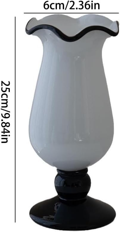 Vase en verre pour fleurs CLSDRZC pot de fleurs de table pour decoration de maison et bureau