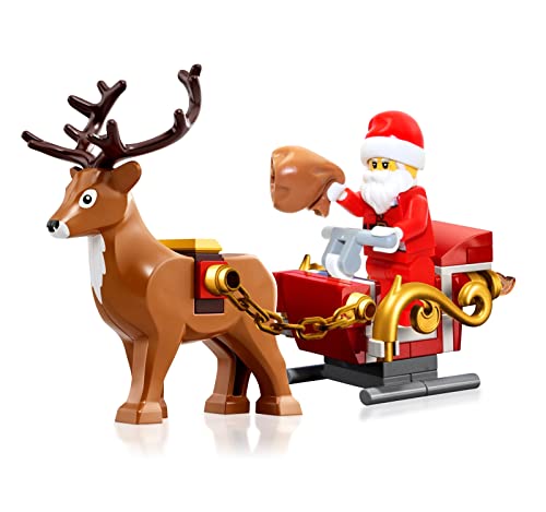 LEGO Holiday Mini Build - Santa Claus Minifigure with Mini Sleigh and...