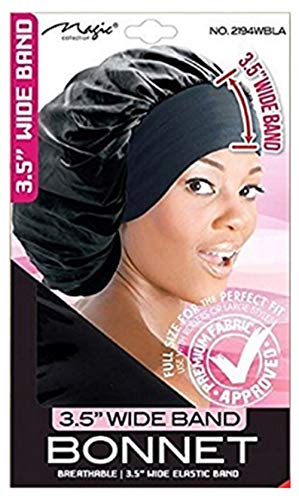 Magic Collection 3.5 Inch Wide Band Bonnet Elastic Band Red