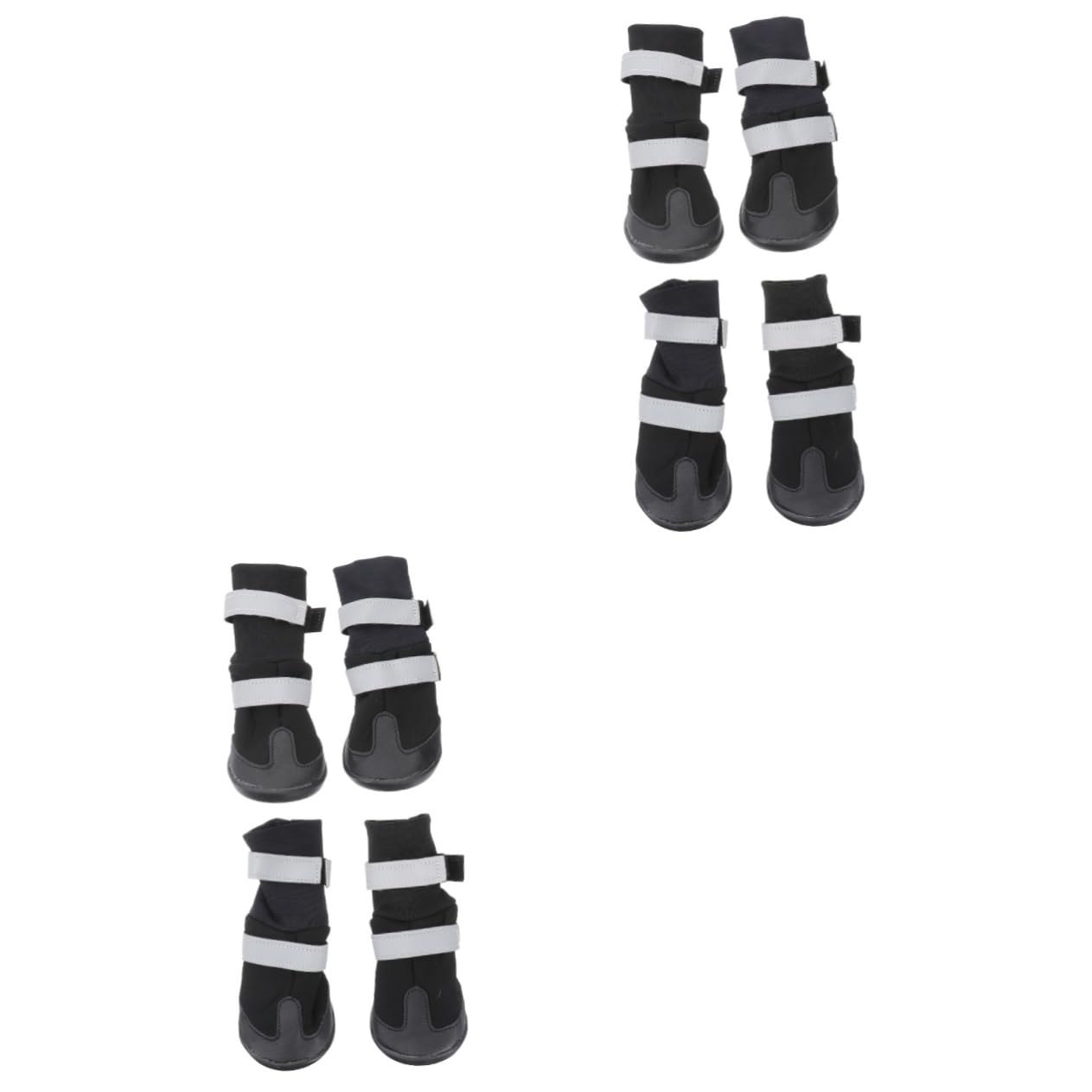 BESPORTBLE 8 STK Stiefel für Haustierhunde hundeschuhe hundepfote Dog Shoes Hundestiefel für große Hunde Winterschuhe für Hunde Hund warme Stiefel Haustier Hund Winterschuhe Black