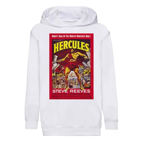 Sweat à capuche enfant Hercules avec motif de vieille affiche ciné rétro vintage premium