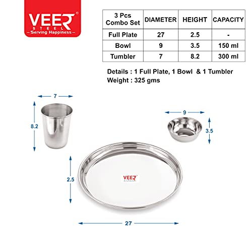 Image of 3 PIECE ECONOMY DINNER SET